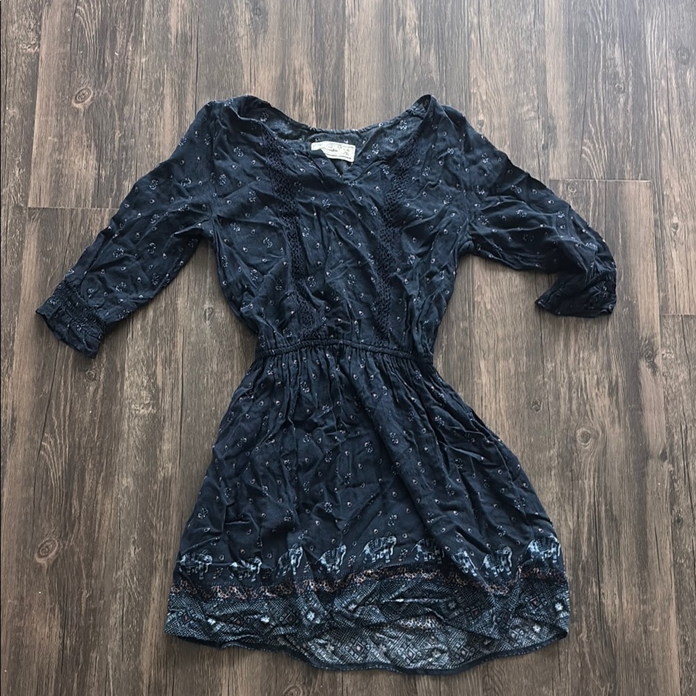 Abercrombie & Fitch Navy Blue Kids Casual Dress